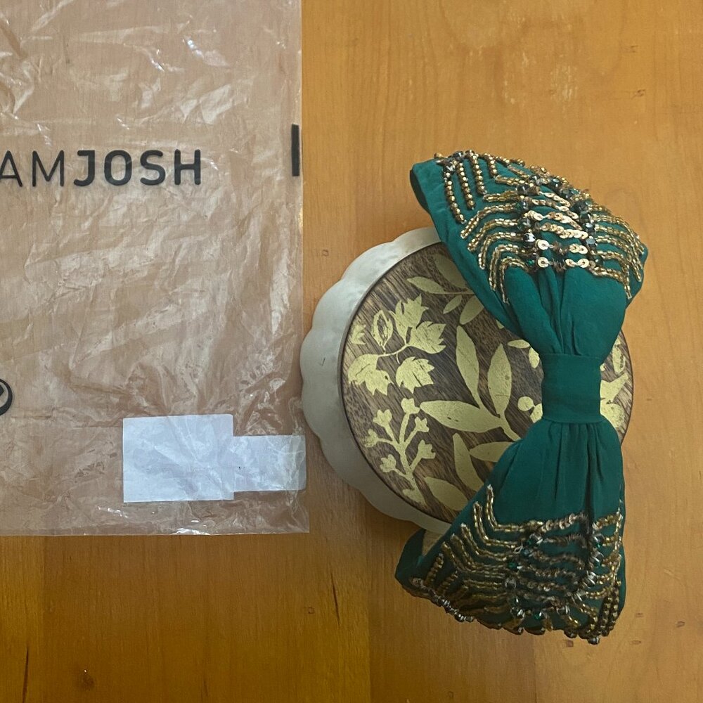 Namjosh Green and Gold Headband - Picture 3 of 5